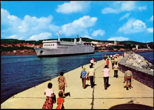 Ansichtskarte Sassnitz Rügen Eisenbahnfährschiff "Rügen" 1979