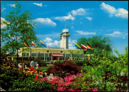 Ansichtskarte Essen (Ruhr) Grugapark Partie am Blumenhof 1970