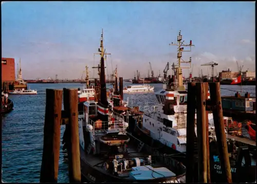 Ansichtskarte Hamburg Hamburger Hafen mit Schlepper-Schiffen 2000