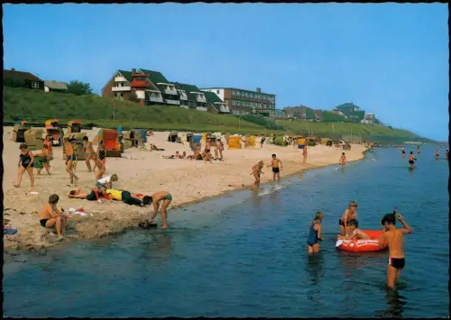 Ansichtskarte Wittdün (Amrum) Strand an der Nordsee 1982