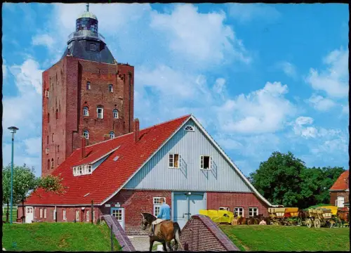 Insel Neuwerk-Hamburg Leuchtturm und SchulheimInsel Neuwerk 1978