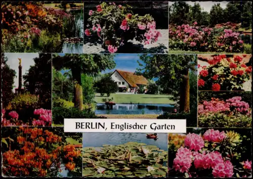 Ansichtskarte Berlin Englischer Garten (Mehrbildkarte) 1961