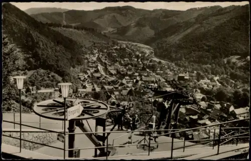 Ansichtskarte Bad Lauterberg im Harz Harz Burgseilbahn 1961