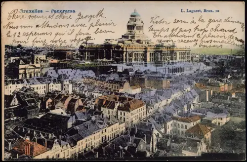 Postkaart Brüssel Bruxelles Panorama 1901