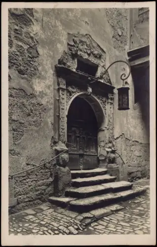 Ansichtskarte Rothenburg ob der Tauber Portal im Rathaushof 1927