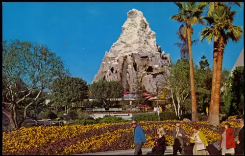 Postcard Anaheim Disneyland Matterhorn Mountain 1978