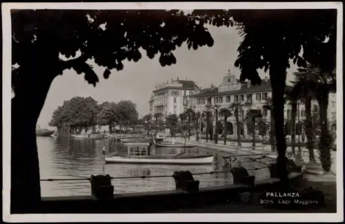 Cartolina Pallanza-Verbania Hafen Lago Maggiore 1929