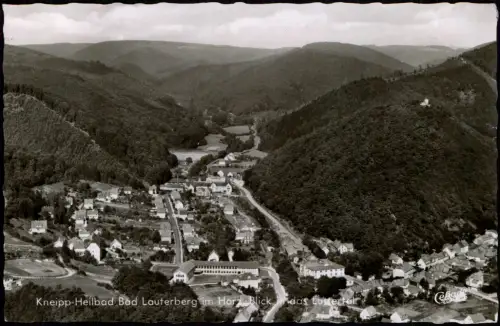Ansichtskarte Bad Lauterberg im Harz Luftbild - Blick in das Luttertal 1963