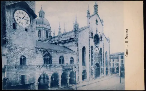 Cartolina Como Duomo (Dom) 1908