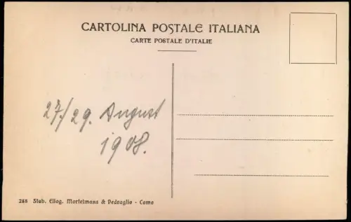 Cartolina Como Duomo (Dom) 1908