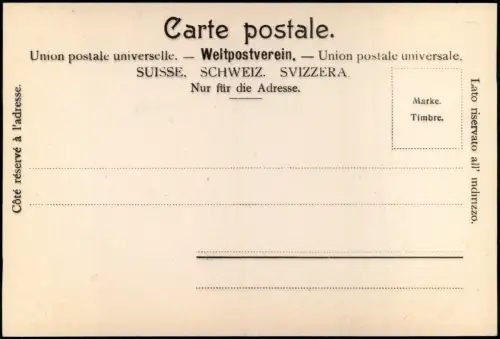 Ansichtskarte Luzern Lucerna Familie vor Löwendenkmal 1909