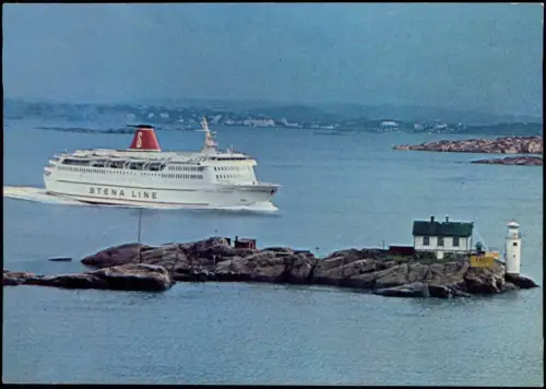 Ansichtskarte  STENA LINE Schiff Fähre Schweden Deutschland 1980