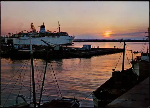 Sardinien (Sardegna) PORTO TORRES (Sardegna) Tramonto sul porto 1980