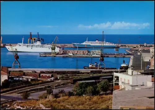 Cartolina Porto Torres Hafen Le Port The Port, Schiffe 1980