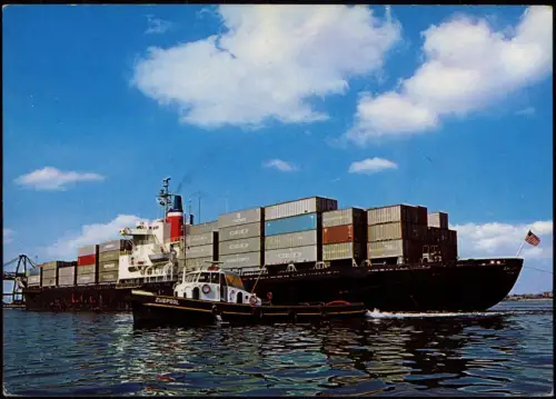 Rotterdam Rotterdam Hafen, Frachtschiff, Container Schlepper Zuidpool 1980