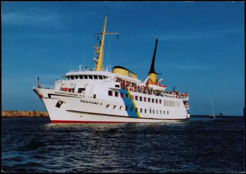 Ansichtskarte  Schiff Schifffahrt Fähre Fahrgastschiff MS Seemöwe II 1980