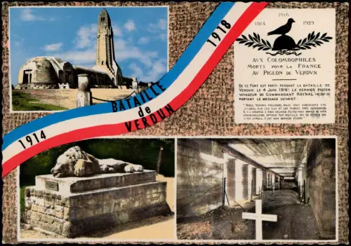 Moirey vor Verdun Mehrbild-AK Ansichten im Kontext des Erster Weltkrieg 1960