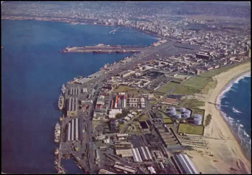 Postcard Durban Luftaufnahme (Aerial View) POINT DOCKS, PUNT-DOKKE 1970