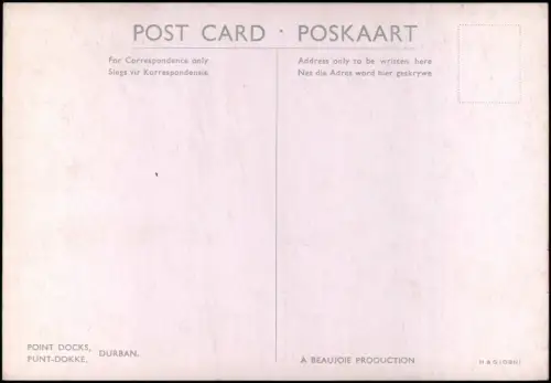 Postcard Durban Luftaufnahme (Aerial View) POINT DOCKS, PUNT-DOKKE 1970