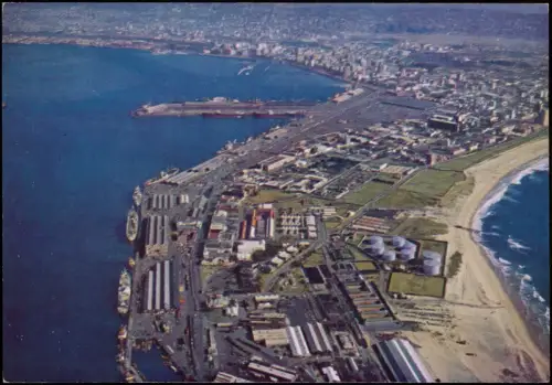Postcard Durban POINT DOCKS, PUNT-DOKKE, Luftbild 1970