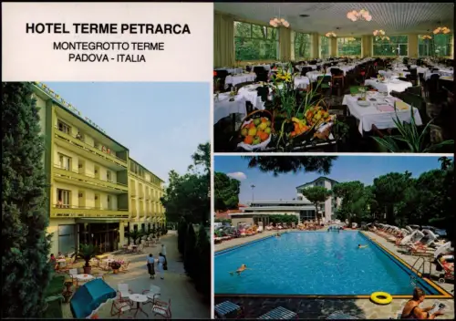 Cartolina Montegrotto Terme HOTEL TERME PETRARCA (Mehrbild-AK) 1980