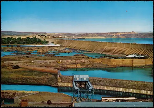 Assuan Eswan أسوان ASWAN DAM BARRAGE D'ASSOUAN ASSUAN-DAMM 1970