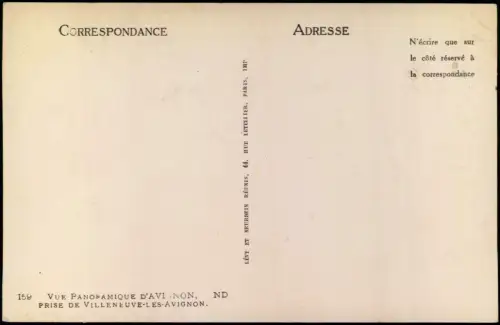 CPA Villeneuve-lès-Avignon Stadtblick 1918