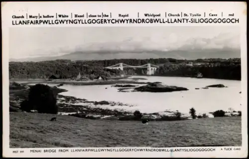 Llanfairpwllgwyngyllgogerychwyrndrobwllllantysiliogogogoch Wales Totale 1950