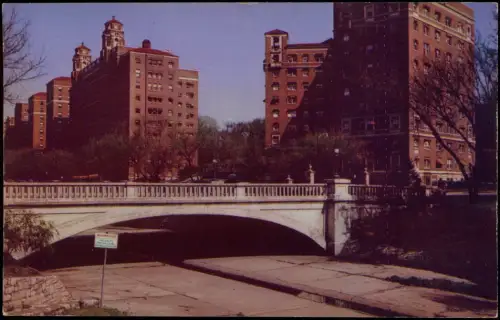 Postcard Kansas City Apartments Along ward Parkway 1972