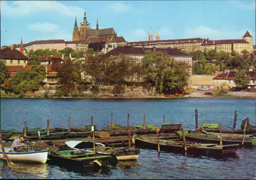 Postcard Prag Praha Pražský hrad 1978