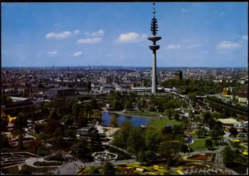 Ansichtskarte Hamburg Ausstellungspark PLANTEN UN BLOMEN Fernsehturm 1981