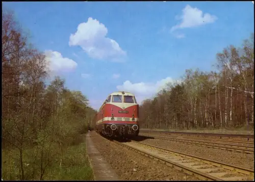 Ansichtskarte  Verkehr/KFZ - Eisenbahn, In den Urlaub 1985