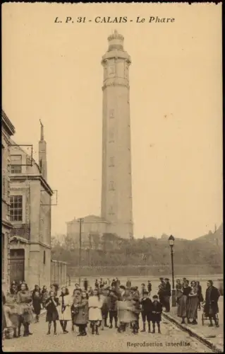CPA Calais Leuchtturm - Le Phare 1918
