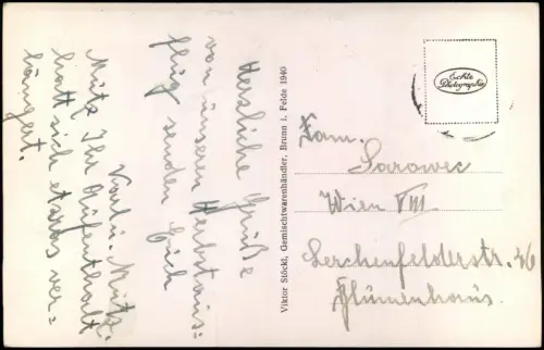 Ansichtskarte Brunn im Felde Straßenpartie - Niederösterreich 1932