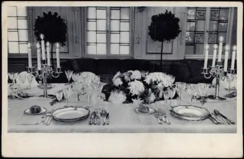 Ansichtskarte Chemnitz Bahnhof-Hotel Continental gedeckter Tisch 1929