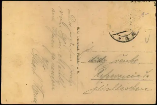 Ansichtskarte Chemnitz Rathaus Kaffee Weinsalon 1918