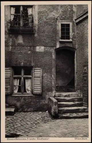 Ansichtskarte München Thiereckstrasse 3 1928