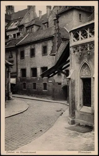 Ansichtskarte München Alt M. Straßenpartie hinter dem Standesamt 1928