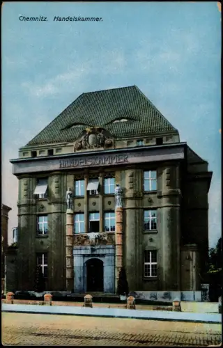 Ansichtskarte Chemnitz Handelskammer 1913