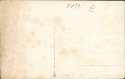 Helgoland (Insel) Luftbild Vogelschau-Perspektive Helio-Chrom-Karte 1910