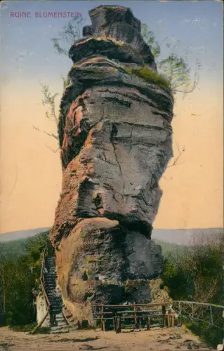 Ansichtskarte Schönau (Pfalz) RUINE BLUMENSTEIN 1914