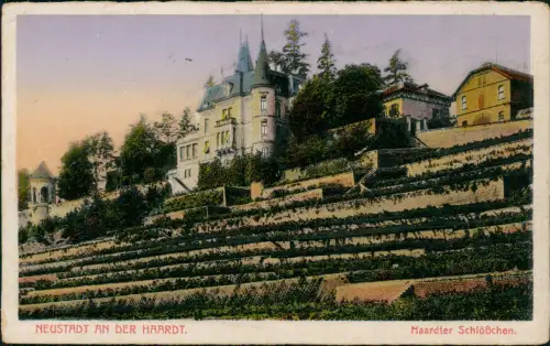 Neustadt an der Weinstraße  Haardt Umland-Ansicht mit Haardter Schlößchen 1927