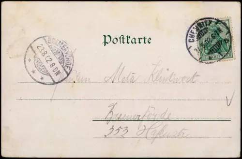 Ansichtskarte Chemnitz Petrikirche 1902