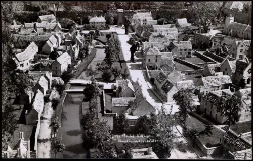 Postcard Bourton-on-the-Water Luftbild Model Village 1940