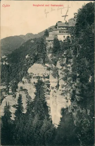 Ansichtskarte Oybin Berghotel und Restaurant 1908