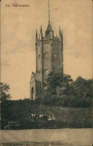 Ansichtskarte Panker (bei Lütjenburg) Hessenstein Familie am Hang 1920