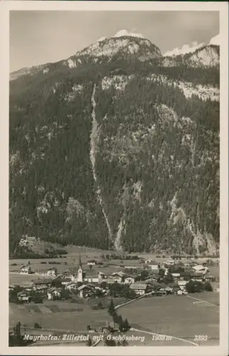 Mayrhofen Panorama-Ansicht Mayrhofen Zillertal mit Gschössberg 1940