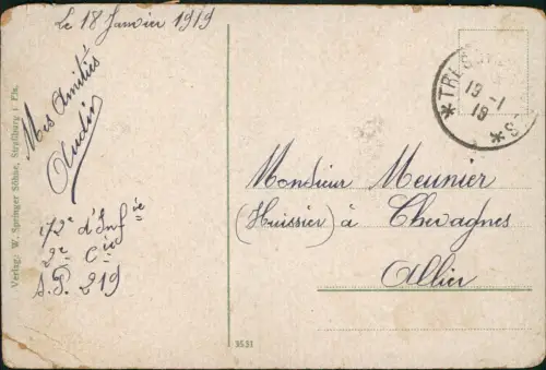 CPA Schlettstadt Sélestat Partie am Rathaus 1919