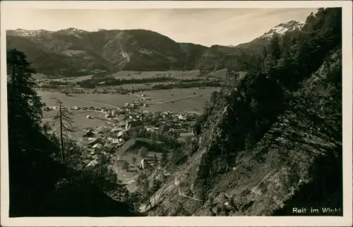 Ansichtskarte Reit im Winkl Panorama-Ansicht 1936