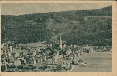 Ansichtskarte Titisee-Neustadt Panorama-Ansicht Neustadt (Schwarzwald) 1930